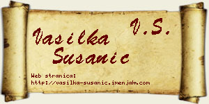Vasilka Susanić vizit kartica
